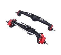 Accesorios RC para Axial para Capra 1.9 para UTB AXI03004 AXI03000T1 T2 para Buggy F9 RC Piezas De Coche CNC Mecanizado Aluminio Integrado Delantero Trasero Portal(Red,1Set)