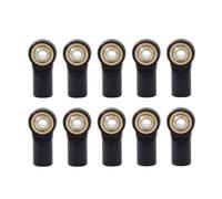 Accesorios RC para Axial para SCX10 D90 D110 para Tamiya CC01 para Racing 1/10 Coche Trepador De Control Remoto 10 Uds Metal M4 20MM Enlace De Aluminio Varilla De Amarre Junta Esférica(Black)