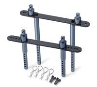 Accesorios RC para Axial para SCX10 II 90046 1/10 RC Crawler Car Soportes De Poste Carrocería Delantero Y Trasero Columna Carcasa Coche con Clip Accesorios Modificados(Titanium)
