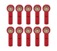 Accesorios RC para Axial para SCX10 II D90 D110 para Tamiya CC01 1/10 Metal M3 27MM Enlace Barra Extremo Rótula Extremos RC Coche Barco Coche Avión Piezas DIY(Red)