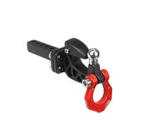 Accesorios RC para Axial para SCX10 para Traxxas para TRX4 D90 1/8 1/10 Metal Parachoques Trasero Remolque Gancho Caída Enganche Receptor Coche Trepador Control Remoto Piezas De Mejora(Red)