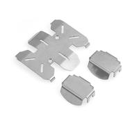 Accesorios RC para Axial para SCX10 Pro 1/10 3pcs De Acero Inoxidable para Chassis Armor Axle Protector Skid Plate Set Accesorios De Piezas De Actualización De Automóviles RC RC