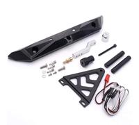 Accesorios RC Para Axial Para Traxxas Para TRX4 Para SCX10 II 1/10 RC Crawler Car Para Carreras Parachoques Trasero De Aluminio Con Portaequipajes Para Llanta De Repuesto Actualizaciones