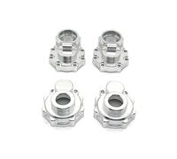 Accesorios RC Para HB Para Toys R1001 R1002 R1003 Para Traxxas Para TRX4 Para TRX6 1/10 Portal Metal Eje Caja Engranajes Cubierta Diferencial Eje RC(Silver,Rear Gear Housing)