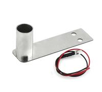 Accesorios Rc Para HSP Para Kyosho Para 3Racing Para Sakura D4 D5 1/10 Tubo Para Escape Metal Garganta Trasera Con Luz RC Carreras Drift Car Upgrade Parts(Size1)