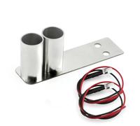 Accesorios Rc Para HSP Para Kyosho Para 3Racing Para Sakura D4 D5 1/10 Tubo Para Escape Metal Garganta Trasera Con Luz RC Carreras Drift Car Upgrade Parts(Size2)