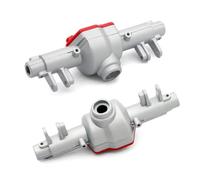 Accesorios RC para MN para MN128 MN86 G500 1/12 RC Car Piezas Metal Actualización De Carcasa De Ensamblaje Delantero Trasero Accesorios Actualización(Silver,Size2)