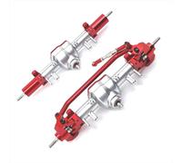 Accesorios RC para MN para MN128 MN86 G500 RC Car Piezas De Metal Accesorios Mejorados Ejes Delantero Y Trasero Conjunto Diferencial(Red2,Size3)