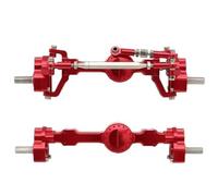 Accesorios RC para MN para Mn99S MND90 MND91 para MN78 para MN168 1/12 RC Car Upgrade Parts CNC Metal Front and Rear Portal Eje Set(Red)