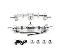 Accesorios RC Para MN168 1/12 Metal Delantero Trasero Eje Pórtico Rueda De 12 Mm Adaptador Hexagonal Coche RC Piezas Mejora Accesorios(Silver)