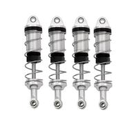 Accesorios Rc Para SCY Para 16101 16102 16103 Para MJX Para H16 16207 Para MN128 MN86 MN86KS 1/16 1/12 1 Juego RC Coche Amortiguador De Metal Piezas De Mejora Accesorios(Silver)