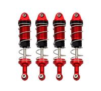 Accesorios Rc Para SCY Para 16101 16102 16103 Para MJX Para H16 16207 Para MN128 MN86 MN86KS 1/16 1/12 1 Juego RC Coche Amortiguador De Metal Piezas De Mejora Accesorios(Red)