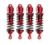 Accesorios RC para Summit para Traxxas para Revo 3.3 para E-Revo 2.0 XO-1 5460 4 Piezas 1/10 Ejes De Metal De 4 Mm Amortiguadores Reemplazo Y Uso De Coche RC(Red)