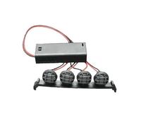 Accesorios RC para Suzuki para Jimny 1/16 Portaequipajes Metal Bandeja Equipaje Luz Coche Trepador Control Remoto Piezas Modificación Actualización(Orange)