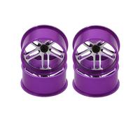 Accesorios RC para Tamiya 4WD Piezas De Mejora De Ruedas De Colores, Ruedas Ligeras De Diámetro Medio, Piezas Hechas A Sí Mismas(Purple)