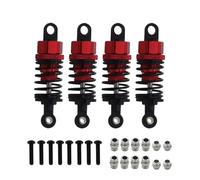 Accesorios RC para Tamiya para TT02 para TT01 M05 para HPI para HSP para Kyosho para Redcat 1/10 Amortiguador Aceite Aleación Aluminio RC Derrape En Carretera Coche Carreras(Red,4pcs)