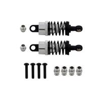 Accesorios RC para Tamiya para TT02 para TT01 M05 para HPI para HSP para Kyosho para Redcat 1/10 Amortiguador Aceite Aleación Aluminio RC Derrape En Carretera Coche Carreras(Silver,2pcs)