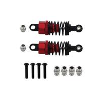 Accesorios RC para Tamiya para TT02 para TT01 M05 para HPI para HSP para Kyosho para Redcat 1/10 Amortiguador Aceite Aleación Aluminio RC Derrape En Carretera Coche Carreras(Red,2pcs)