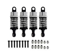 Accesorios RC para Tamiya para TT02 para TT01 M05 para HPI para HSP para Kyosho para Redcat 1/10 Amortiguador Aceite Aleación Aluminio RC Derrape En Carretera Coche Carreras(Silver,4pcs)