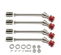 Accesorios RC para Traxxas para Maxx para Piezas De Actualización Metal Widemaxx para 1:10 RC Crawler Car Models 89086-4 8996x CVD De Eje De Accionamiento Extendido Acero(Silver Red)