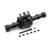 Accesorios RC para Traxxas para TRX-4 1/10 RC Crawler Car Carcasa Metálica para Eje Delantero Trasero De Carreras con Cubierta Negra(Rear Axle)