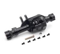 Accesorios RC para Traxxas para TRX-4 1/10 RC Crawler Car Carcasa Metálica para Eje Delantero Trasero De Carreras con Cubierta Negra(Front Axle)