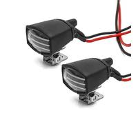 Accesorios RC para Traxxas para TRX4 para TRX6 para Axial para SCX10 III YK4082 para Tamiya CC01 1/10 Faros Delanteros De Techo Redondos con Soporte RC