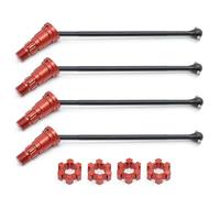 Accesorios RC para Traxxas para XRT 1/6 para Monster Truck RC Piezas De Coche 2/4 Uds Eje De Transmisión Delantero Y Trasero De Metal CVD Eje De Transmisión con Hexágono Estriado(Red,4pcs)