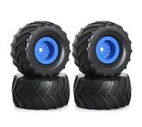 Accesorios RC para TRX4M para FMS para FCX24 W194 para Axial 1/18 Juego De 4 Llantas para Ruedas De Monster Truck, Piezas De Actualización para Coche RC Crawler(Blue)
