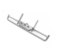 Accesorios RC Para VP VS4-10 1/10 Parachoques Delantero Trasero De Acero Inoxidable Soldadura Manual Barra Parachoques RC Crawler Actualización(Silver,Rear)