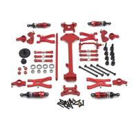 Accesorios RC Para WLtoys 1/18 A959 A949 A969 A979 K929 Accesorios Actualización De Metal Para Brazo Oscilante Varillaje Copa Dirección Kit Amortiguador Piezas De Repuesto Coche RC(Red)