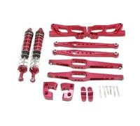 Accesorios RC para Wltoys 12428 12423 12428-A/B/C Piezas De Repuesto De Coche Teledirigido Mejora El Kit De Vulnerabilidad del Haz Principal del Eje Trasero De Metal(Red)