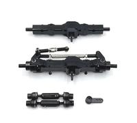 Accesorios RC Para WPL 1/10 C74 1/16 C14 C24 C34 C54 B14 B24 Juego De Eje Delantero Y Trasero De Metal Y Brazo Servo Para Eje De Transmisión Accesorios Mejora Para Coche RC(Black)