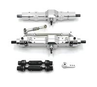 Accesorios RC Para WPL 1/10 C74 1/16 C14 C24 C34 C54 B14 B24 Juego Delantero Trasero Metal Brazo Servo Eje Transmisión Accesorios Mejora Para Coche RC(Silver)