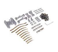 Accesorios RC para WPL B16 B36 1/16 RC Coche Equilibrio De Metal para Tablero De Chasis Balancín para Placa De Resorte Eje De Transmisión Piezas De Mejora Accesorios Modificados(Silver)