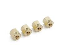 Accesorios RC para YiKong YK4082 YK4102 4103 4 Uds Extendido Hexagonal Rueda Latón 12mm con Eje Rueda Coche Trepador Control Remoto Piezas Mejora