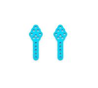 Accesorios RC Pour Axial Pour SCX10 90046 D90 D110 2 Pièces Métal Support D'amortisseur À Hauteur Réglable Pièces De Voiture Radiocommandée(Blue)