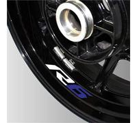 Accesorios Reflectantes Pegatinas para Rueda Motocicleta Cinta Impermeable Rayas Llanta para Y&amaha YZF-R6 R6S R6 R6(Style 3)