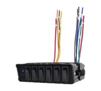Accesorios Se adapta a la caja de control del panel del interruptor basculante de encendido/apagado de 6 entradas, 12 V CC, 40 A