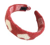 Accesorios simples para el cabello para mujeres y estudiantes, diademas multicolor con patrón de corazón dulce, decoración de aro para el pelo, lindo corazón para mujeres y niñas