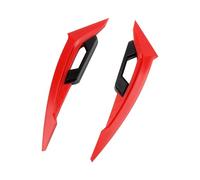 Accesorios Spoilers Laterales Motocicleta Ala Dinámica Carenado Delantero Winglets Pegatina Winglet Aerodinámico Scooters Alerón con carenado fijo(ROJO)