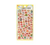 Accesorios surtidos de calcomanías, calcomanías decorativas en relieve 3D, manualidades multiusos, uso diario para tazas de agua, portátiles, guitarras, cuadernos, envolventes, gafas, tableta