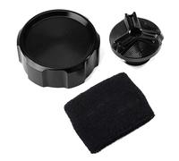 Accesorios Tapa Del Depósito De Aceite De La Motocicleta Tapa Del Depósito De Líquido De Freno Delantero Para CBR 600RR 1000RR 2007-2025 QAQMHVCVB(3 pcs-Black)