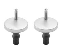Accesorios universales para asiento de inodoro, 2 piezas de bisagras superiores de liberación rápida, kit de repuesto de asiento de inodoro de acero inoxidable con tornillos de expansión y pernos, 65