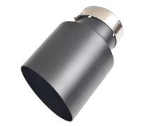 Accesorios Universales Para Coche Silenciador De Acero Inoxidable Punta Negra Mate Tubo De Extremo Cortado Tubo Escape Punta Escape Automóvil(60-101)