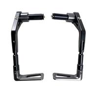 Accesorios Universales para Motocicleta, Empuñaduras De 14mm-17mm, Guardamanos con Bocina, Soporte Ajustable Elescópico Guard Protector De Motocicleta Manillar(Titanium)