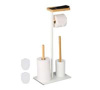Accesorios WC Escobillero Portarrollos papel Portaescobillas baño con balda