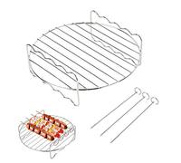 Accesorios XL para freidora de aire, juego de rack multiusos de doble capa con brocheta, compatible con Power Airfryer Philips