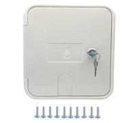 Access Door, RV Accessories Cable, Screw Included Easy Installation Secure Fit Lightweight Design Water Sealed Outdoor Compatible, Electrical Access for Trailer, Motorhome 8.07x8.46 Inches