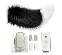 Accessoire Voiture - 32cm Decoration Auto | Queue Voiture, Décoration Animée Rechargeable Avec Télécommande, Accessoire Véhicule SUV Moto Camping Car Extérieur, Queue Peluche Mignonne Effet Mouvement